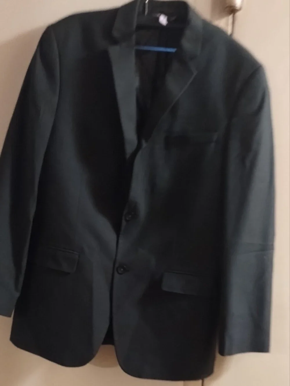 Men's Black Single-Breasted Blazer